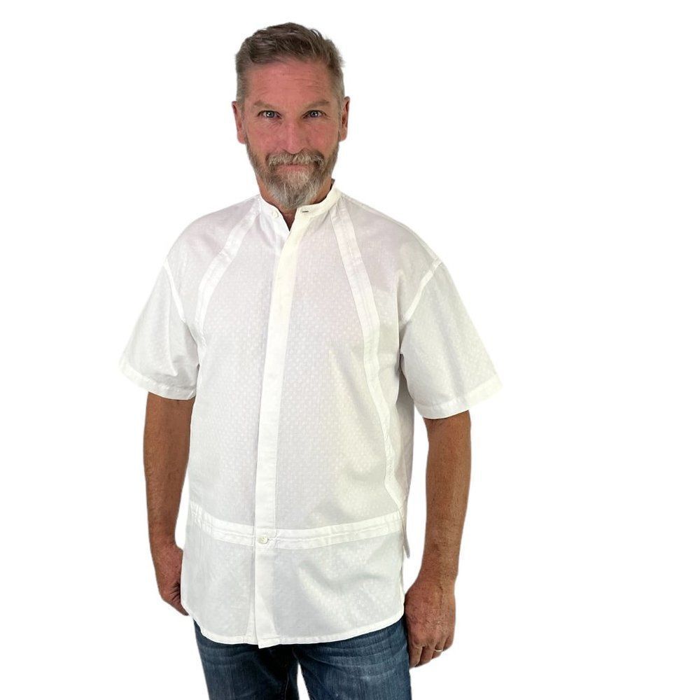 Mitsuhiro Matsuda Vintage c.1980's White Short Sleeve Men's Cotton Shirt Size M